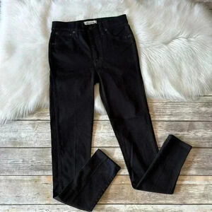 NWOT New Madewell 10” High Riser Skinny Skinny Black Jeans 27 Tall